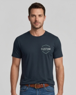 Minimalist Shield Logo Navy